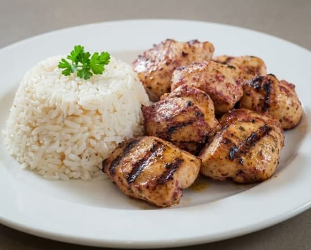 Shish Tawook Lemon Oregano Lunch.